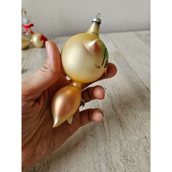 Vintage carlini owl bird Italian ornament RARE glass Xmas tree - Picture 7 of 10